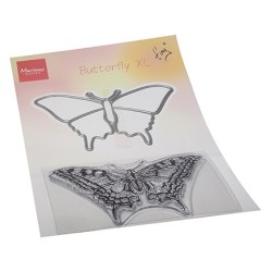 (TC0894)Clear stamp & die set Tiny's Butterfly XL