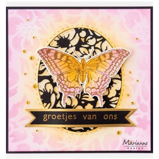 (TC0894)Clear stamp & die set Tiny's Butterfly XL