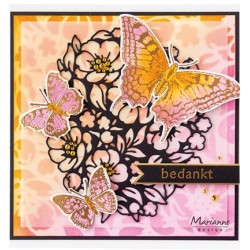 (TC0894)Clear stamp & die set Tiny's Butterfly XL