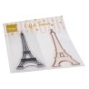 (CS1090)Clear Stamp & dies Eiffel tower