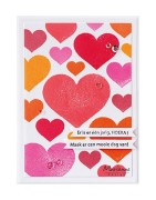 (CS1093)Clear Stamp Colorful Silhouette - Basic Hearts