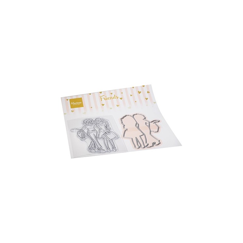 (CS1094)Clear Stamp & dies Friends