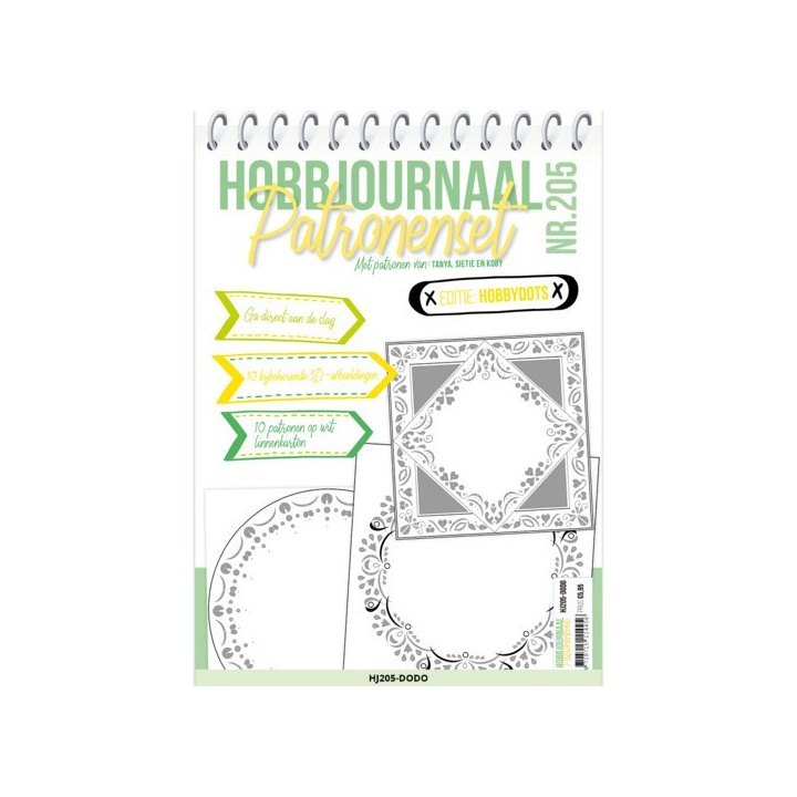 (HJ205-DODO)Hobbyjournaal Patronenset 205 - Dot and Do
