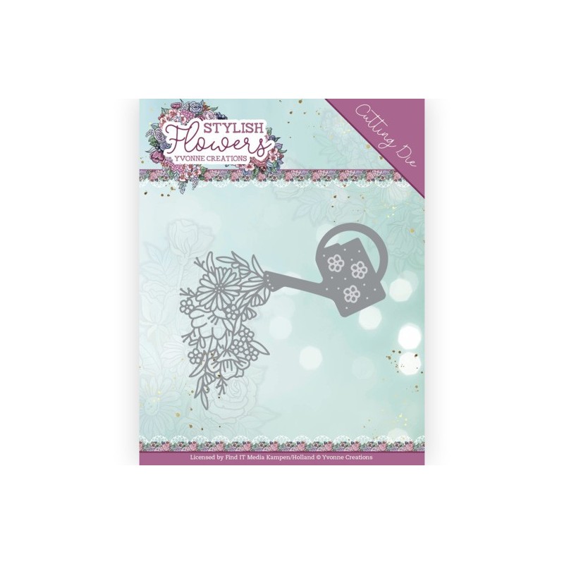(YCD10268)Dies - Yvonne Creations - Stylisch Flowers - Watering Can