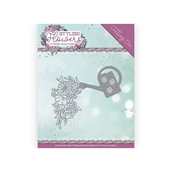 (YCD10268)Dies - Yvonne Creations - Stylisch Flowers - Watering Can