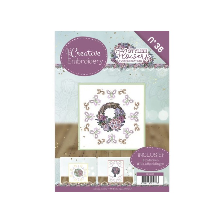 (CB10036)Creative Embroidery 36 - Yvonne Creations - Stylish Flowers