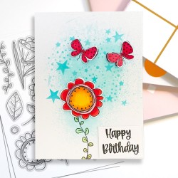 (PD8205)Polkadoodles Hello Friend Clear Stamps