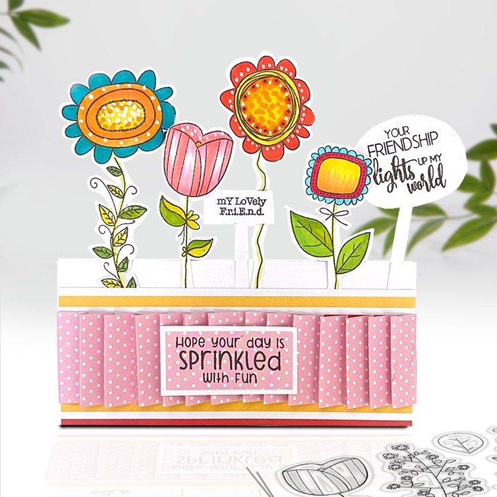 (PD8206)Polkadoodles Friendship Days Clear Stamps