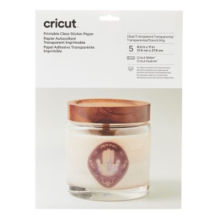 (2009493)Cricut Printable Sticker Paper 8,5x11 Inch Clear (5pcs)
