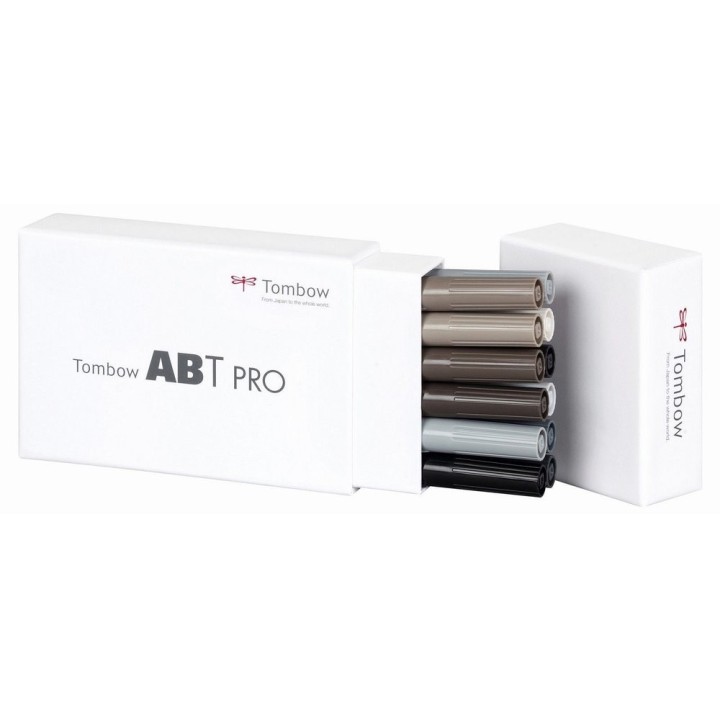 (ABTP-12P-3)Tombow  ABT PRO alcohol-based marker set Gray colours 12pcs