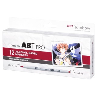 (ABTP-12P-5)Tombow  ABT PRO alcohol-based marker set Manga Colours 12pcs
