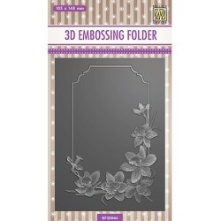 (EF3D044)Nellie's Choice Embossing folder Flowers daffodil