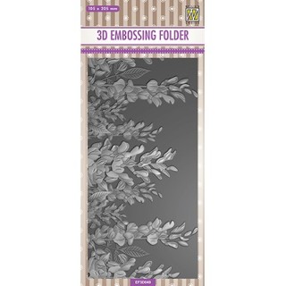(EF3D049)Nellie's Choice Embossing folder Slim-line Flowers Lupins