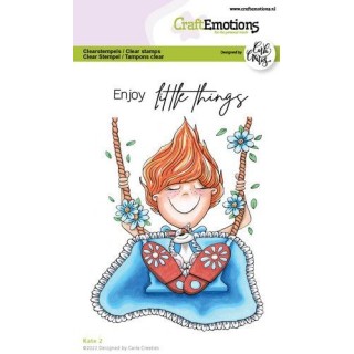 (1529)CraftEmotions clearstamps A6 - Kate 2 (Eng) Carla Creaties