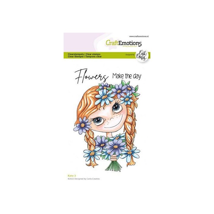 (1530)CraftEmotions clearstamps A6 - Kate 3 (Eng) Carla Creaties