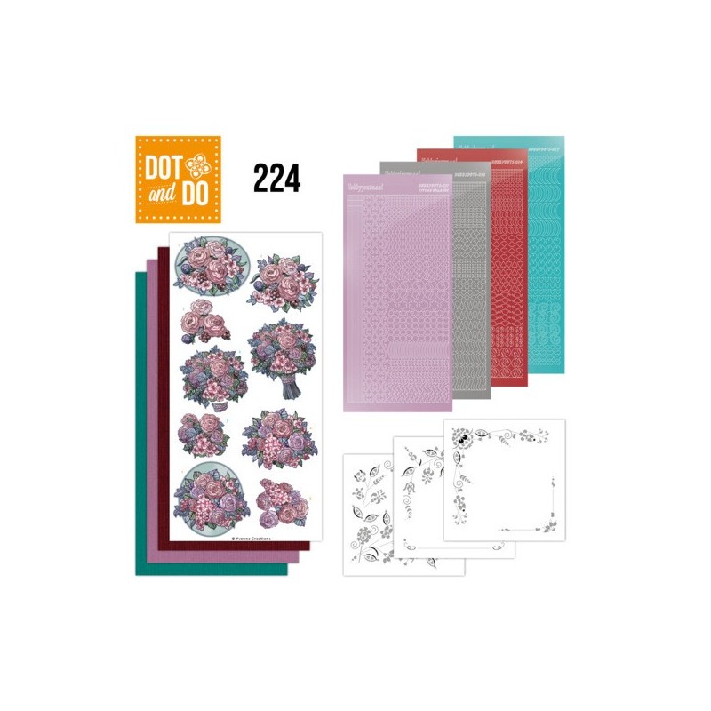 (DODO224)Dot and Do 224 - Yvonne Creations - Stylish Flowers - Sweet Bouquet