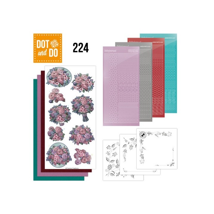 (DODO224)Dot and Do 224 - Yvonne Creations - Stylish Flowers - Sweet Bouquet