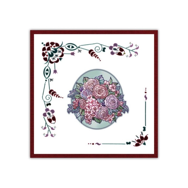 (DODO224)Dot and Do 224 - Yvonne Creations - Stylish Flowers - Sweet Bouquet