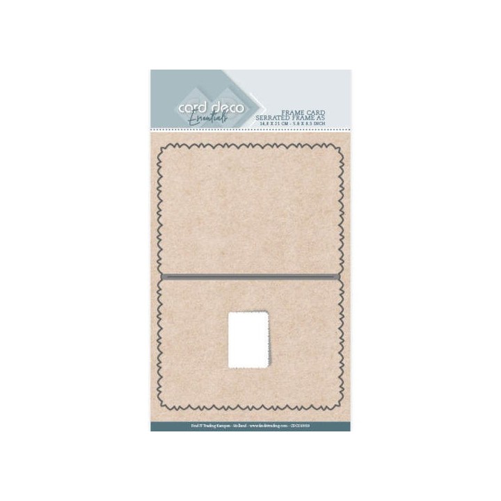 (CDCD10019)Card Deco Essentials Cutting Dies: Frame Card Serrated Edge A5