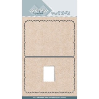 (CDCD10019)Card Deco Essentials Cutting Dies: Frame Card Serrated Edge A5