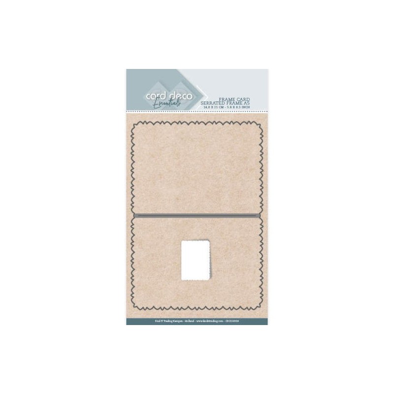 (CDCD10019)Card Deco Essentials Cutting Dies: Frame Card Serrated Edge A5