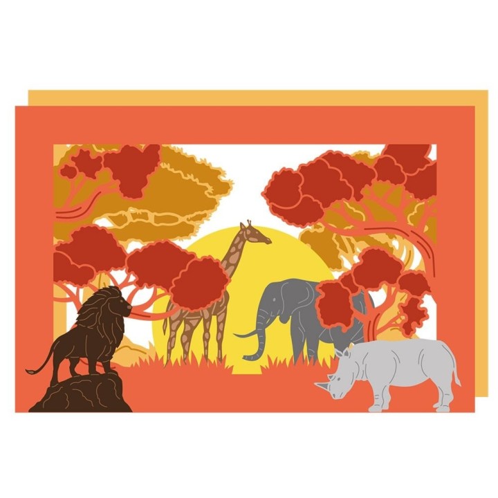 (GEM-MD-CAD-AFSAV)Gemini African Savannah Create-a-Card Dies