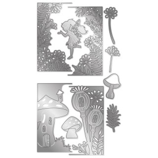 (GEM-MD-CAD-FAGLA)Gemini Fairy Glade Create-a-Card Dies