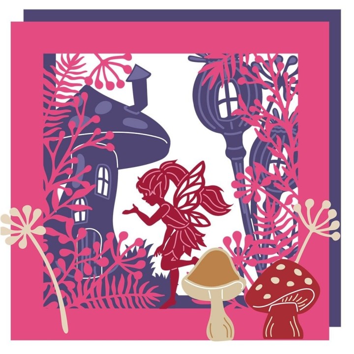 (GEM-MD-CAD-FAGLA)Gemini Fairy Glade Create-a-Card Dies