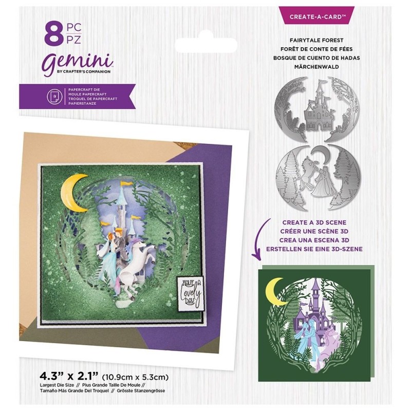 (GEM-MD-CAD-FAFOR)Gemini Fairytale Forest Create-a-Card Dies