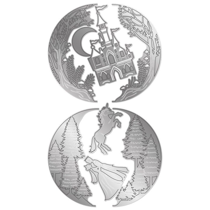 (GEM-MD-CAD-FAFOR)Gemini Fairytale Forest Create-a-Card Dies