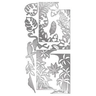 (GEM-MD-CAD-TRPAR)Gemini Tropical Paradise Create-a-Card Dies
