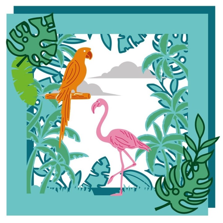 (GEM-MD-CAD-TRPAR)Gemini Tropical Paradise Create-a-Card Dies