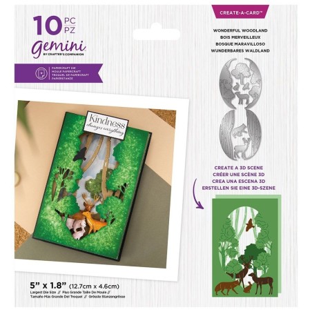 (GEM-MD-CAD-WONWO)Gemini Wonderful Woodland Create-a-Card Dies