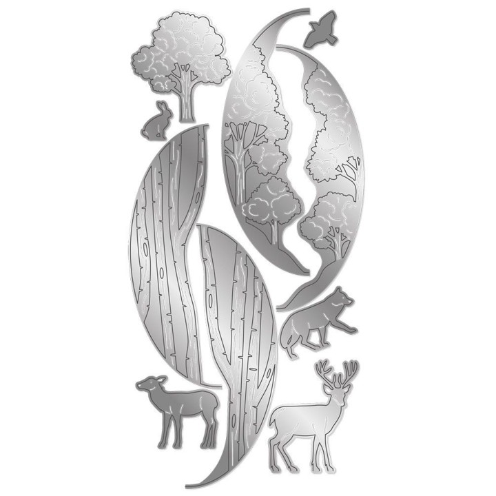 (GEM-MD-CAD-WONWO)Gemini Wonderful Woodland Create-a-Card Dies