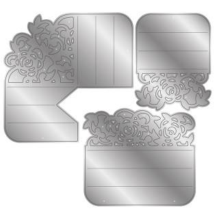 (GEM-MD-DIM-3DCB-VINE)Gemini 3D Concertina Border Set Vines Dimensionals Dies