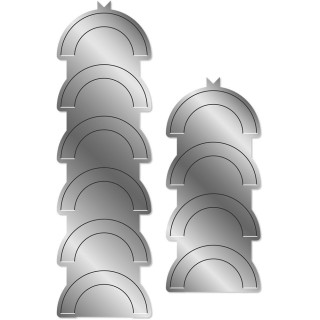 (GEM-MD-ELE-LFD-CIR)Gemini Lattice Folding Circle Elements Dies