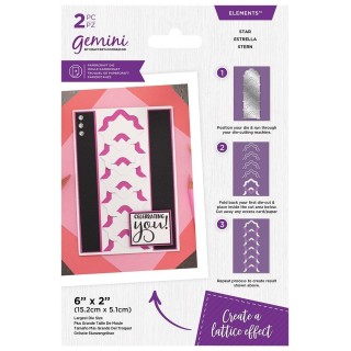 (GEM-MD-ELE-LFD-STA)Gemini Lattice Folding Star Elements Dies