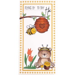 (SL-SS-SCD37)Studio Light Stamp & Cutting Die Bear and Bees Sweet Stories nr.37