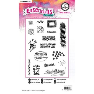 (ABM-ES-STAMP131)Studio light Rubber stamp Mixed media play Essentials nr.131