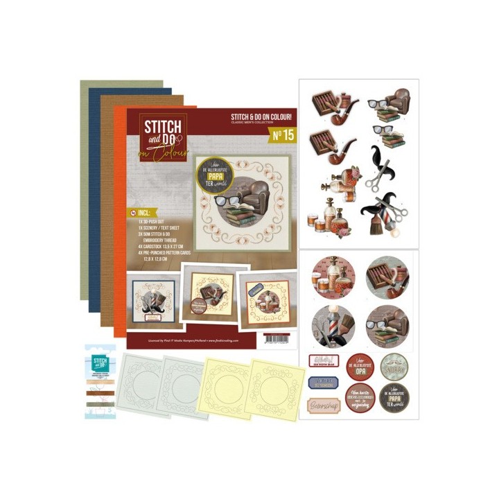 (STDOOC10015)Stitch and Do on Colour 015 - Amy Design - Classic Men's Collection