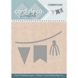 (CDEMIN10045)Card Deco Essentials - Mini Dies - 45 - Bunting Flags