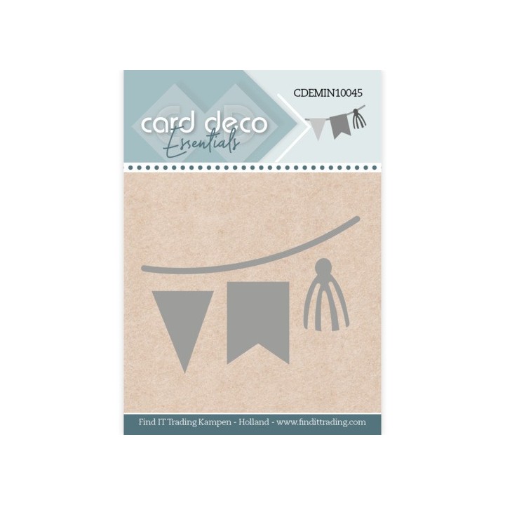 (CDEMIN10045)Card Deco Essentials - Mini Dies - 45 - Bunting Flags