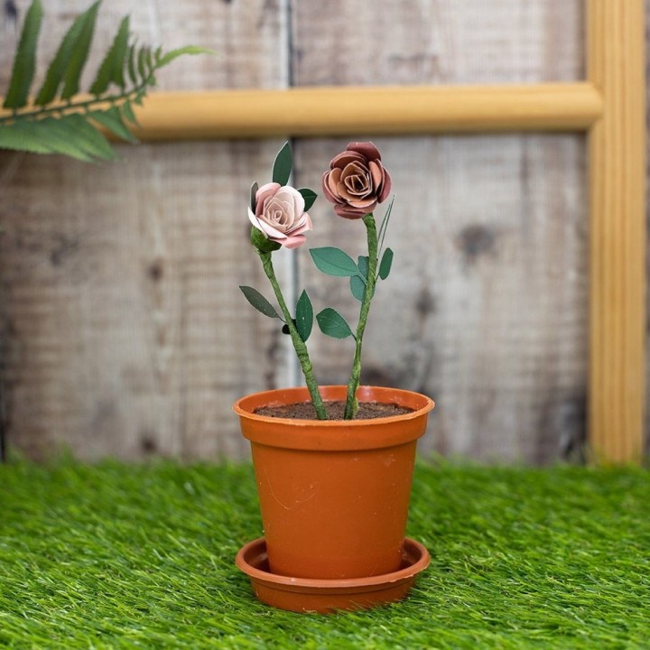 (SCC-AF-GFL-MD-CHRO)Crafter's Companion Arts 'n Flowers Garden Florals Metal Dies Champagne Rose