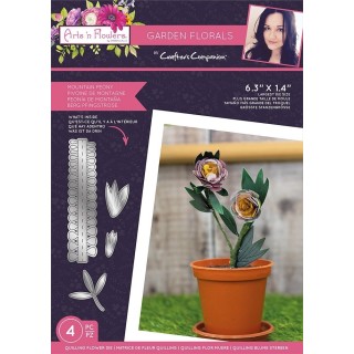 (SCC-AF-GFL-MD-MOPE)Crafter's Companion Arts 'n Flowers Garden Florals Metal Dies Mountain Peony