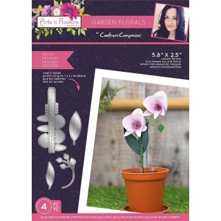 (SCC-AF-GFL-MD-ORCH)Crafter's Companion Arts 'n Flowers Garden Florals Metal Dies Orchid