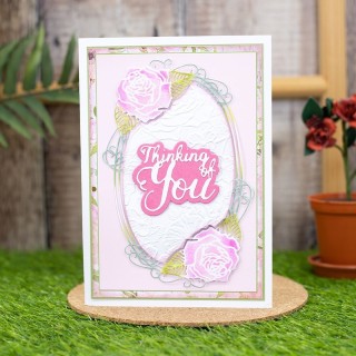 (SCC-AF-GFL-MD-ROBF)Crafter's Companion Arts 'n Flowers Garden Florals Metal Dies Rose Bliss Frame
