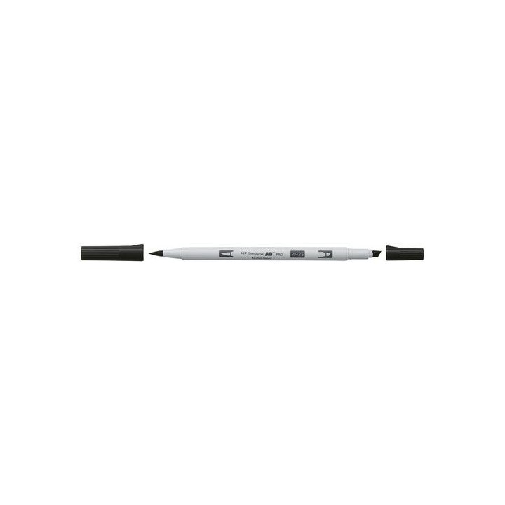 (19-ABTP-N25)Tombow ABT PRO Alcohol - dubbele brushpen lamp black