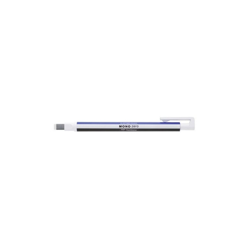 (EH-KUS)Tombow Precision eraser MONO zero, refillable, square tip 2,5 mm x 5 mm, blue/white/black,