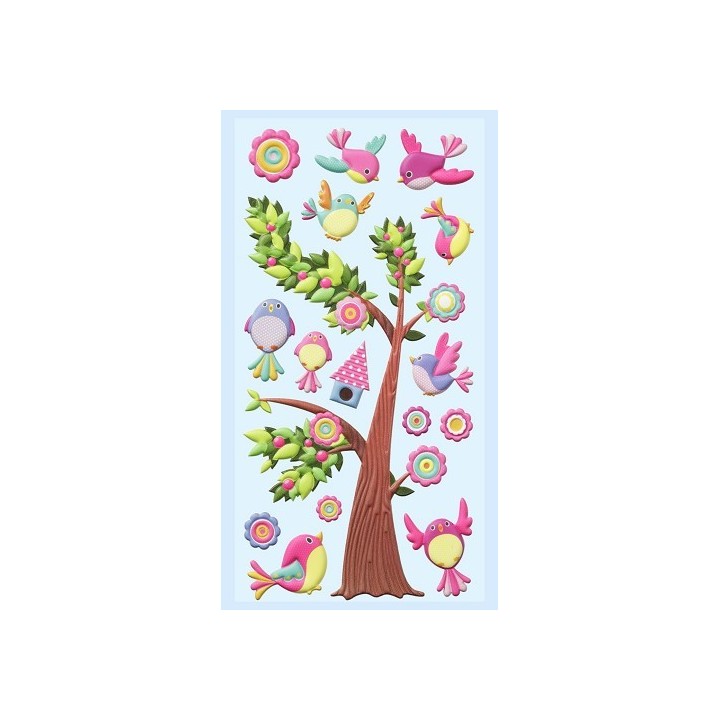 (3451250)SOFTY-Stickers Vogels
