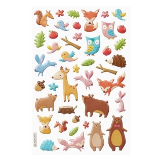 (3452247)SOFTY Stickers Bosdieren II